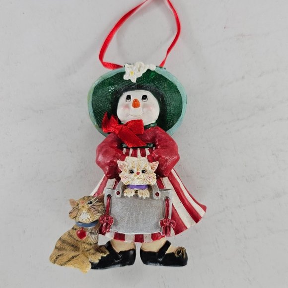 Kurt S. Adler Snowman Cat In Purse Christmas Ornament - Picture 8 of 8